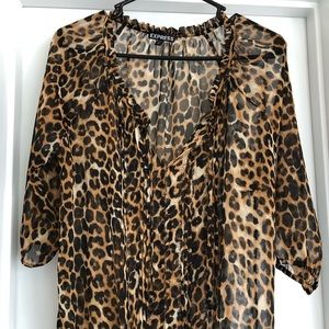 Express Leopard Top.  Medium.  EUC!!